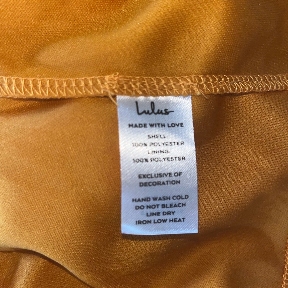Women’s Lulus Never a Dull Moment tie-strap pleated midi dress, size L - Picture 4 of 6